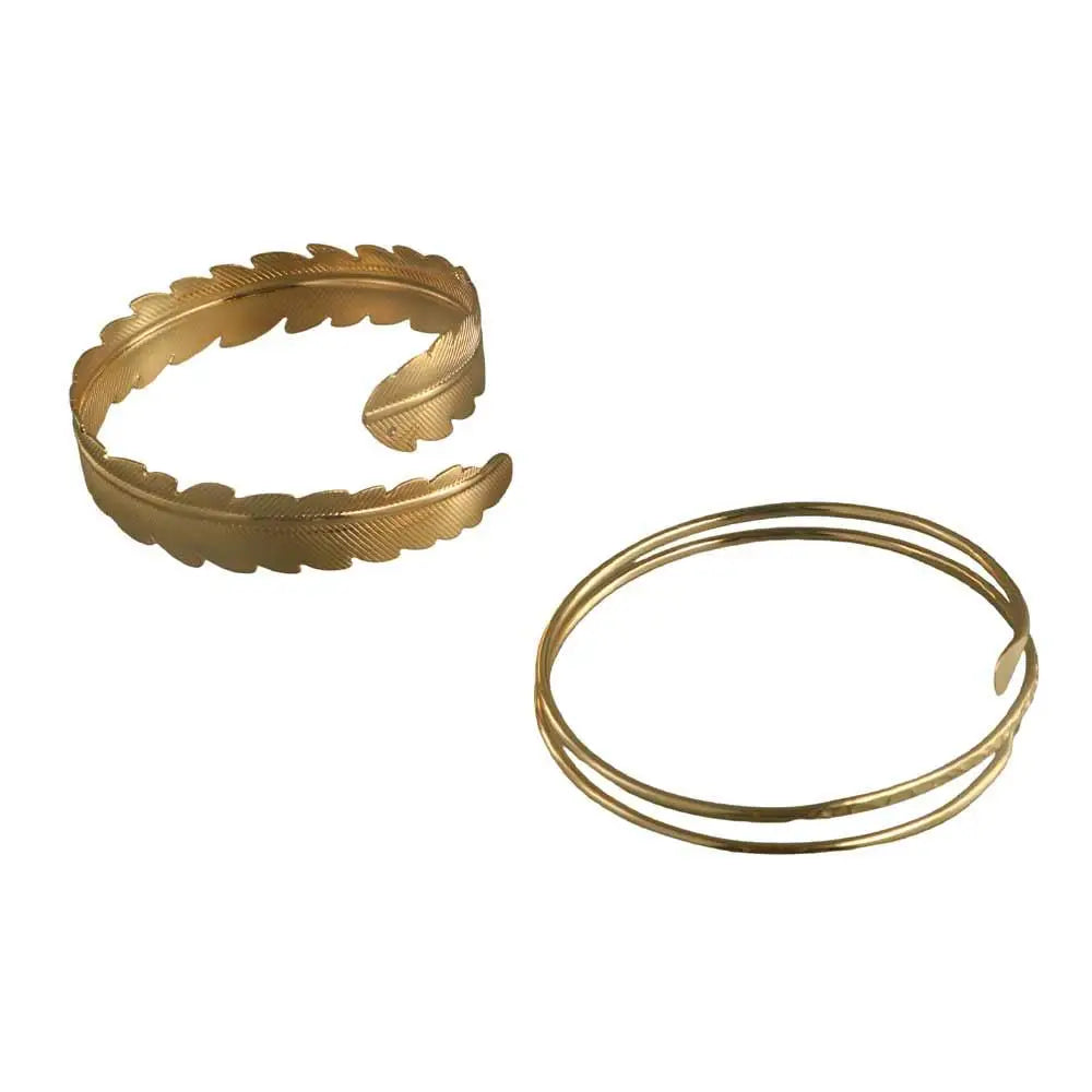 Bohemian Alloy Cuff Bangle – Hollow Leaves & Musical Note Cuff Bangle Bracelet PLUSH