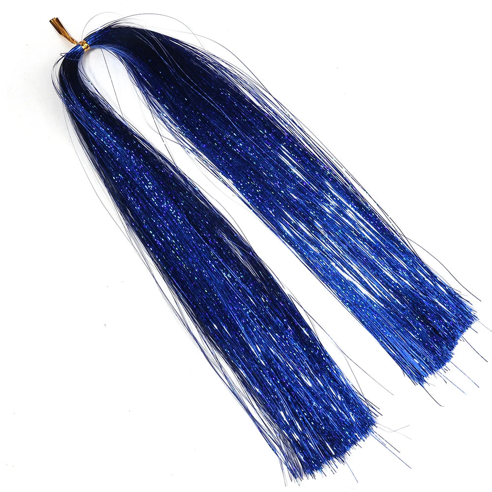 Iridescent Tinsel Icicle Garland 3000pcs – Christmas Decoration Christmas Tree Garland PLUSH Sapphire