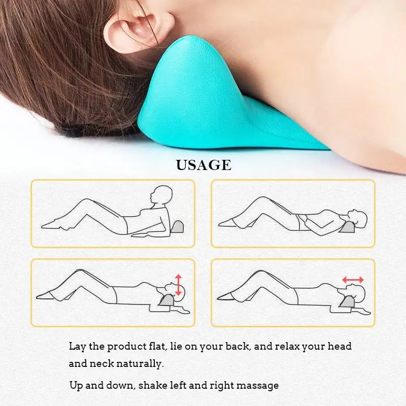 CAMMUO Cervical Neck Massage Pillow – Portable Traction Support Neck Massage Pillow PLUSH
