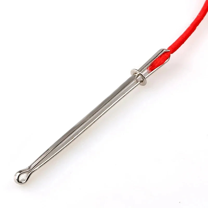 2pcs Stainless Steel Elastic Band Threader Garment Clips Sewing Sewing Threader Clips PLUSH