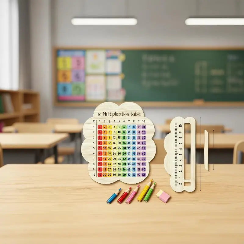 Colorful Wooden Multiplication Board Math Toy for Kids Educational Math Toy PLUSH