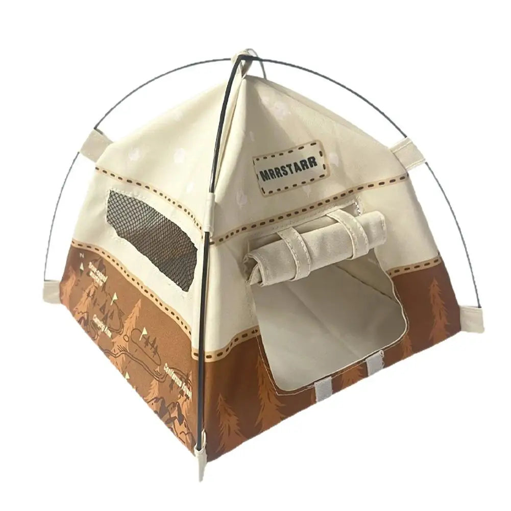 1:12 Miniature Camping Tent Model – Dollhouse Scene & Photo Prop Dollhouse Scene Prop PLUSH Brown