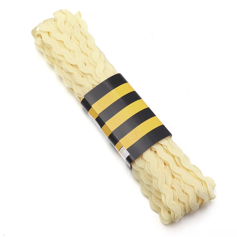 15 Yards 5cm Ric Rac Zig Zag Trim Ribbon – DIY Craft Sewing Ric Rac Trim Ribbon PLUSH Light Yellow 5mm 15yards