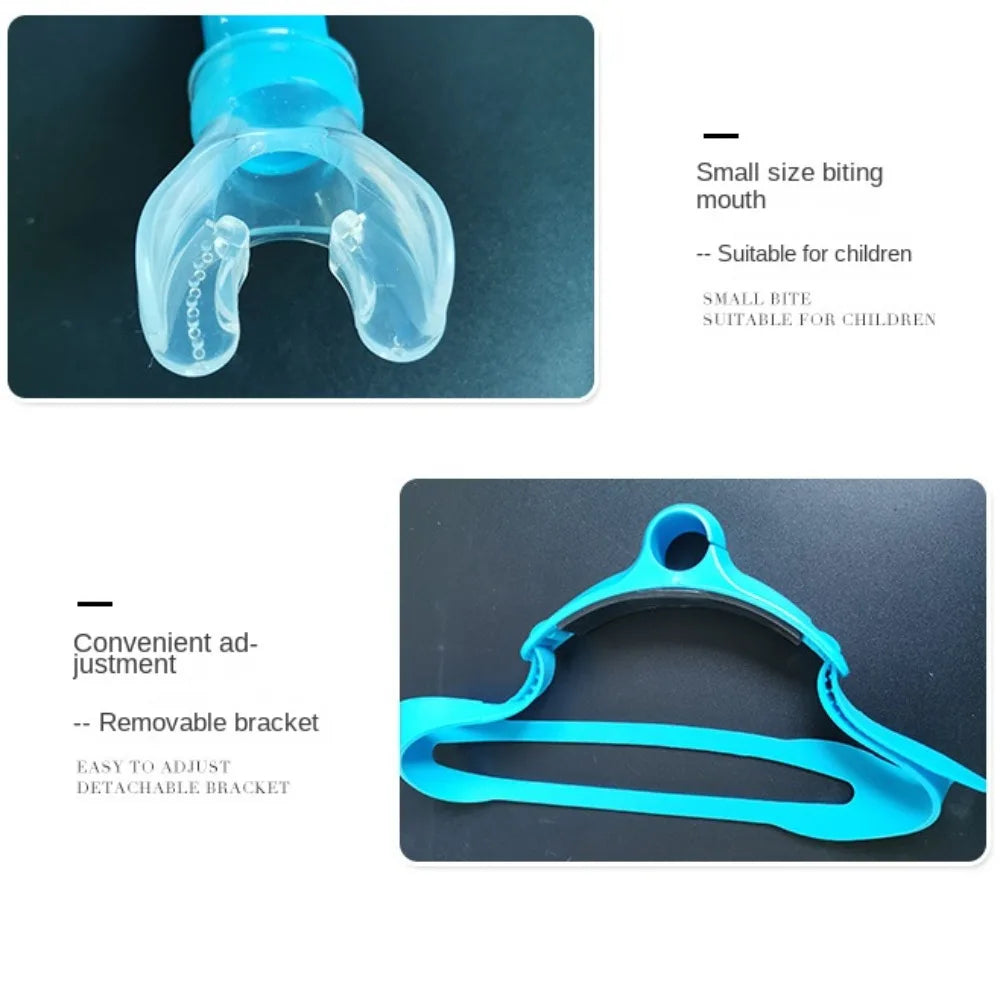 Silicone Front Swimmer Snorkel – Adjustable Swim Training Swim Training Snorkel PLUSH