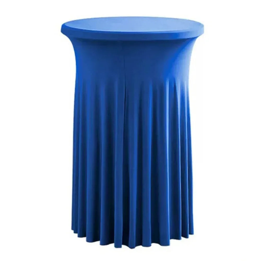 Stretch Round Tablecloth Elastic Bar Table Cover & Skirt Stretch Table Cover PLUSH B-31.50x43.31in