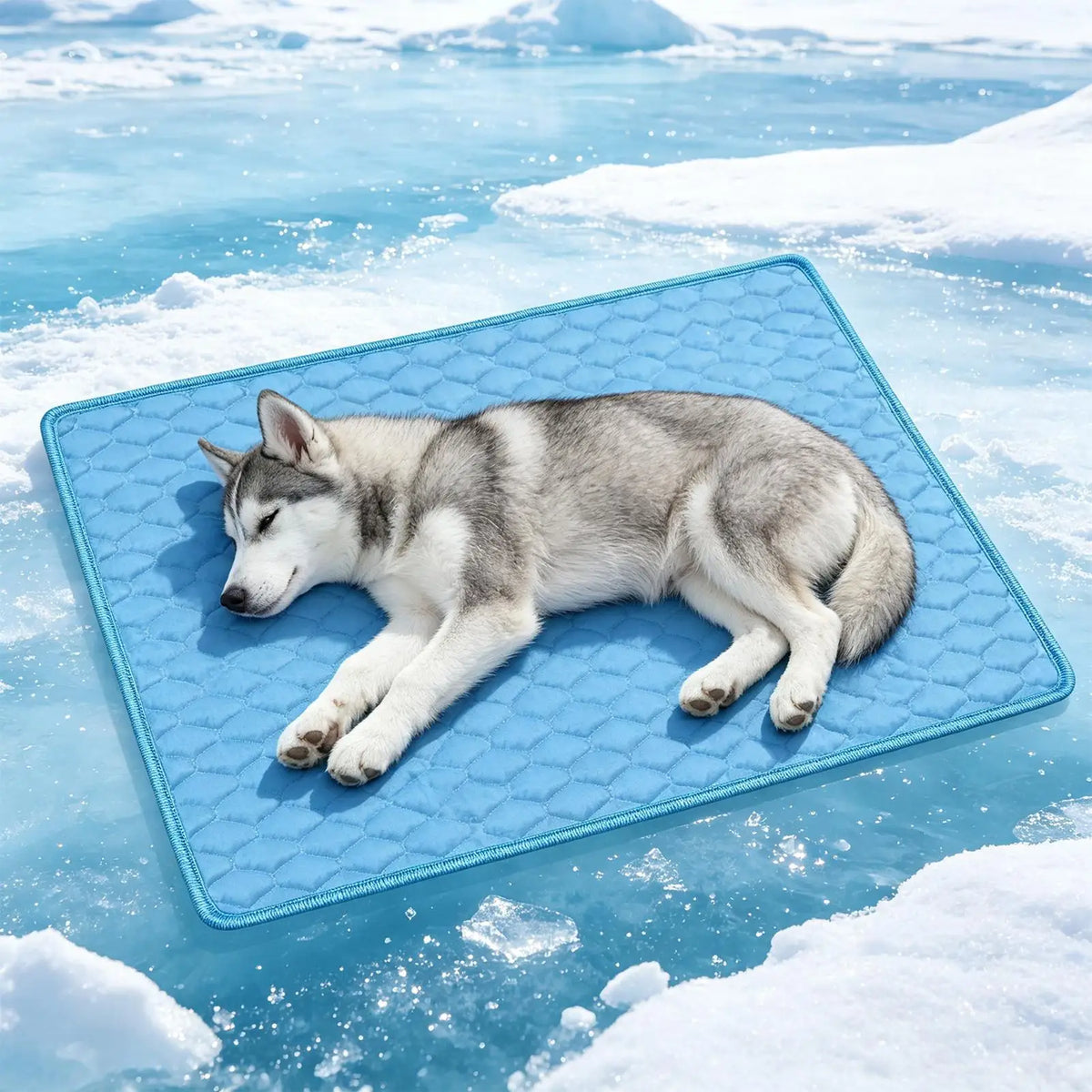 Pet Cooling Mat for Dogs & Cats – Washable Summer Ice Silk Pad Pet Cooling Mat PLUSH