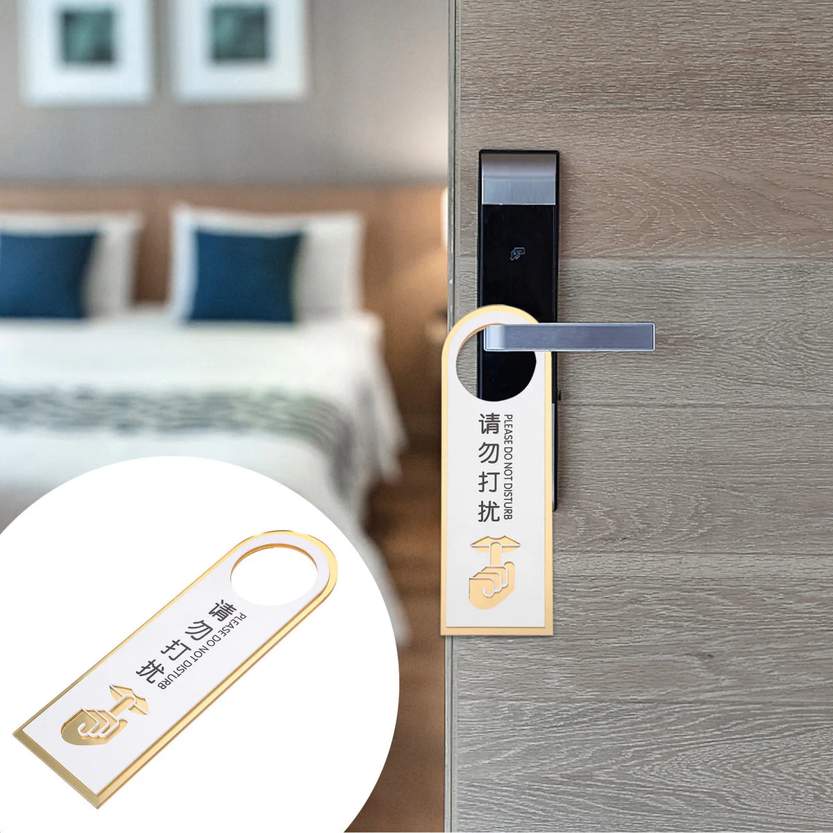 Acrylic Do Not Disturb Door Hanger Sign – Office & Hotel Door Hanger Sign PLUSH