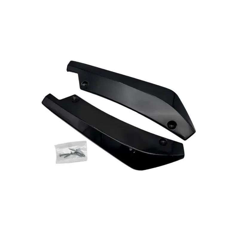Universal Rear Bumper Lip Diffuser – Carbon Fiber Side Skirt Bumper Lip Diffuser PLUSH Black