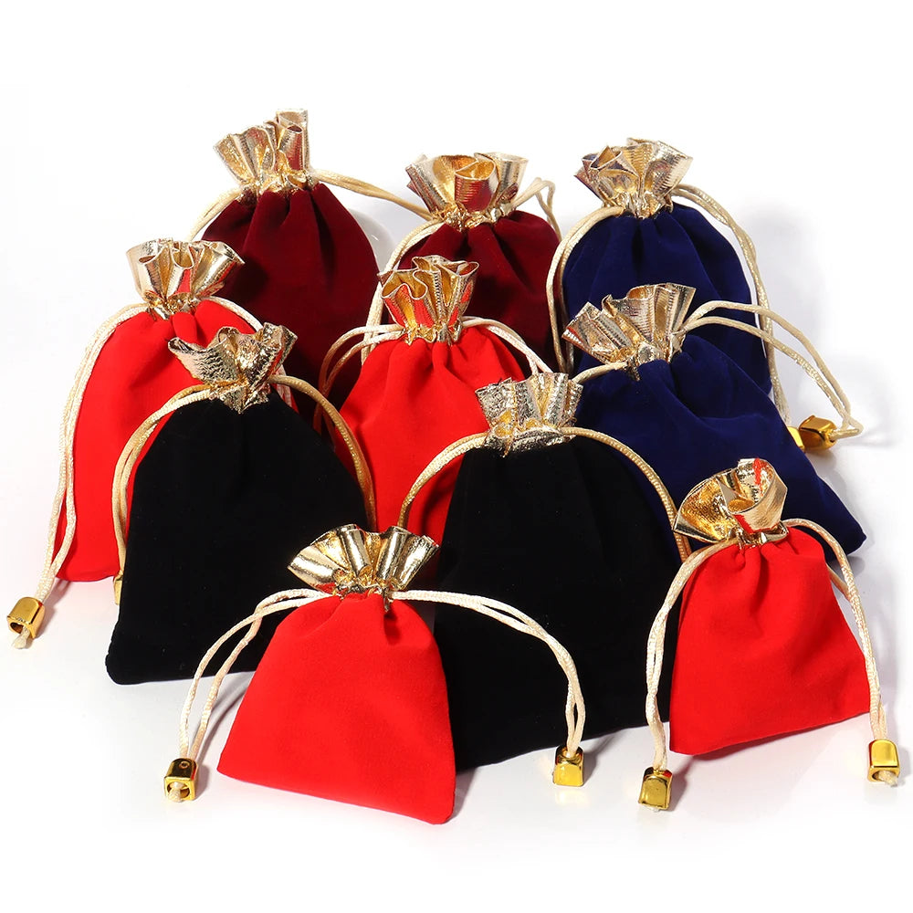 Velvet Drawstring Gift Pouches for Jewelry Packaging – 5-10pcs Jewelry Packaging Pouches PLUSH