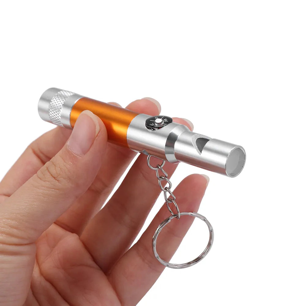 3-in-1 Keychain Flashlight Compass & Whistle | Outdoor Survival Outdoor Survival Tool PLUSH