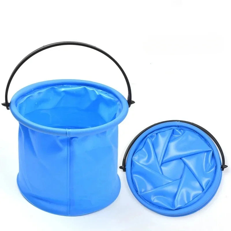 Folding Fishing Bucket – Portable PVC Bait & Live Fish Bucket Folding Fishing Bucket PLUSH