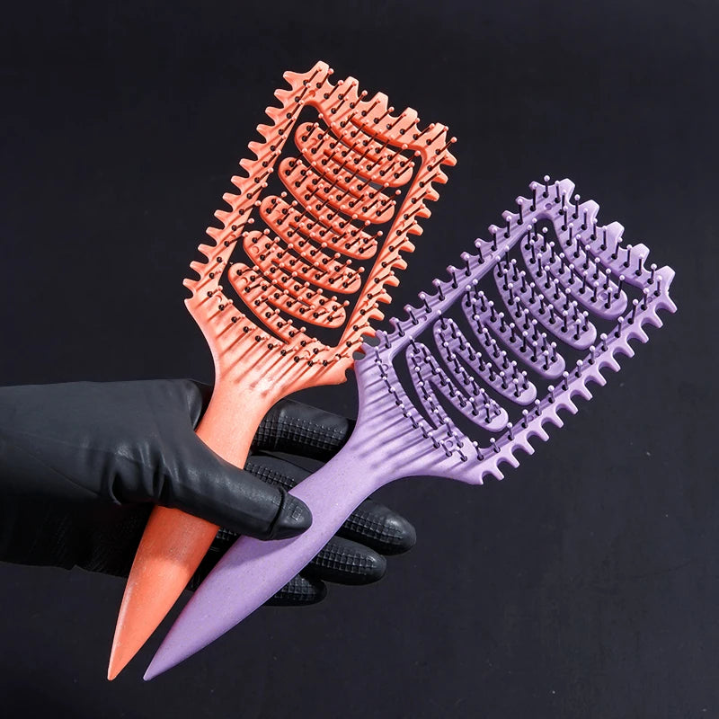 Hollow Out Anti-Static Hair Comb for Curly & Wet/Dry Hair Hair Styling Comb PLUSH