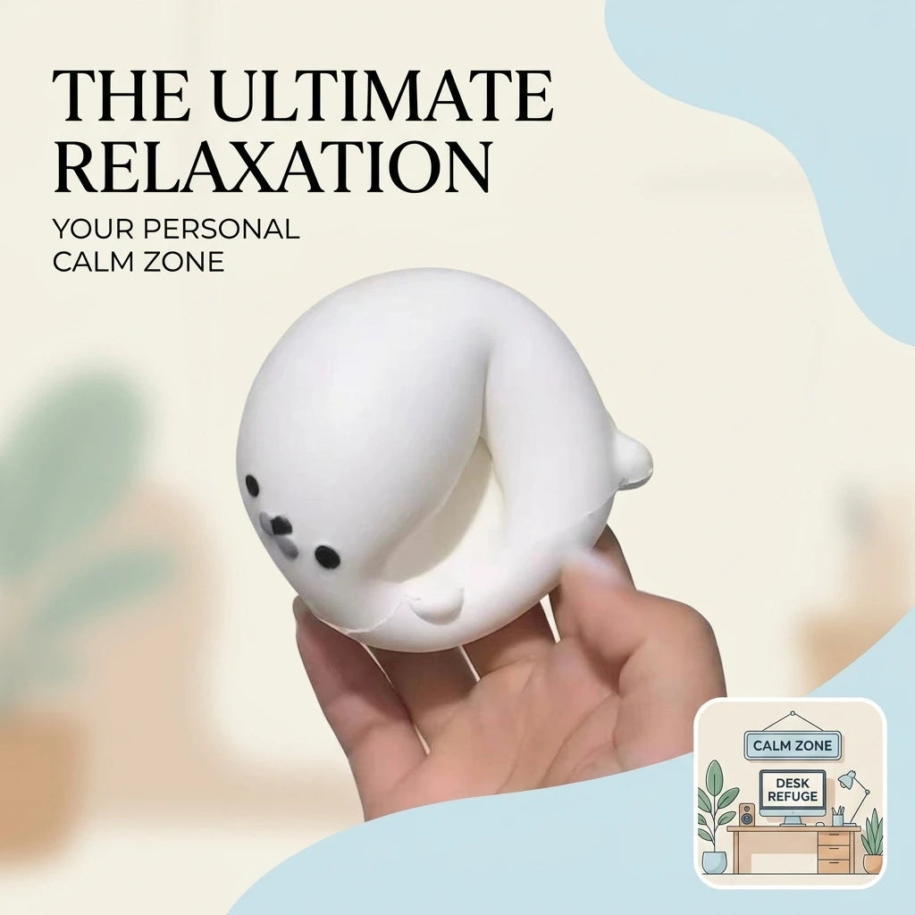 Slow Rebound Seal Squishy Toy – Soft PU Foam Sensory Ball Squishy Sensory Toy PLUSH