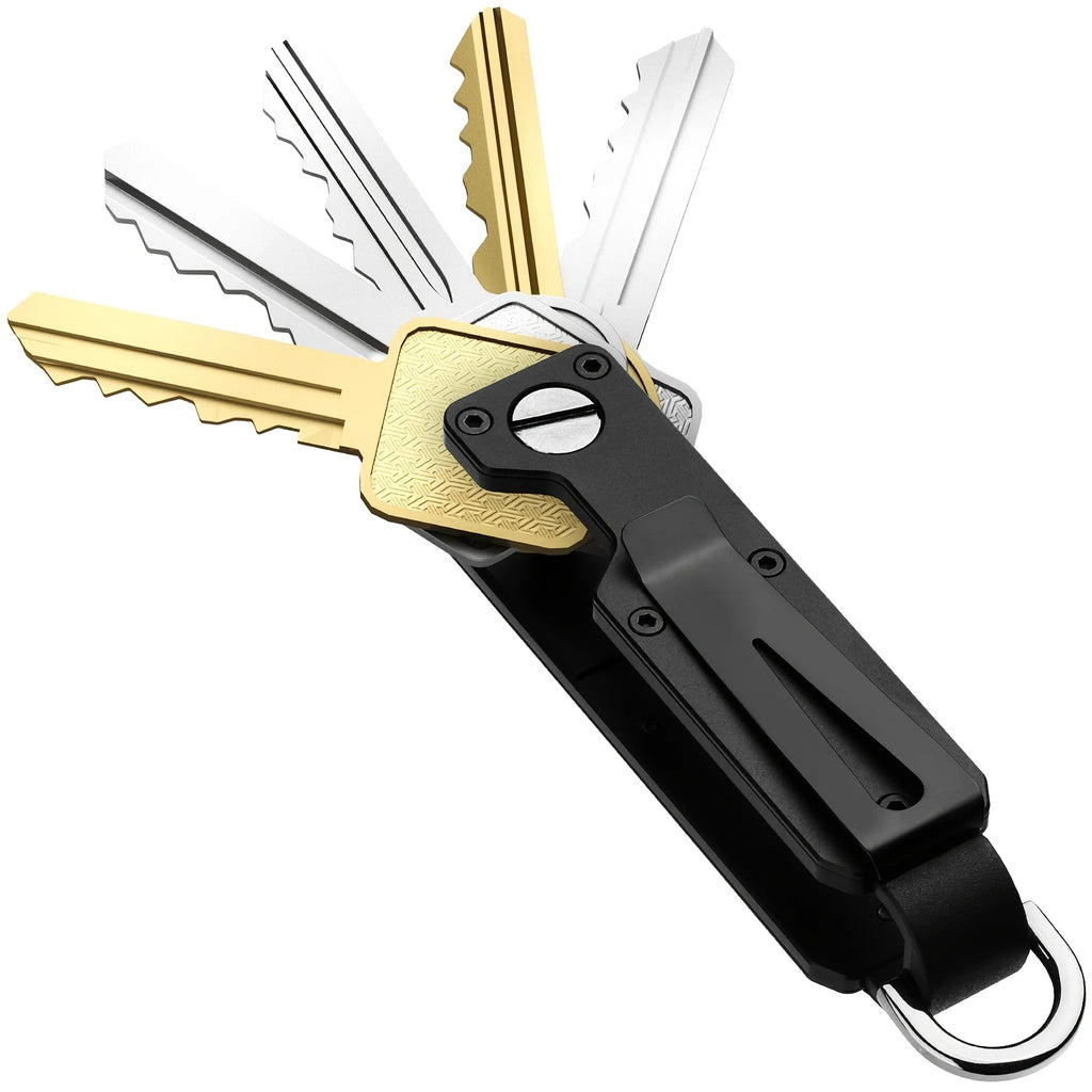 Compact Aluminum Key Organizer with Carabiner Clip | 1–5 Keys Key Organizer PLUSH