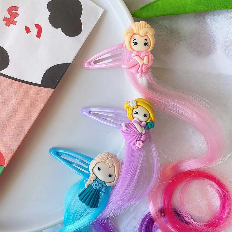 Girls Unicorn Rainbow Bow Hair Clips – 2pcs Princess Barrettes Girls Hair Clips PLUSH