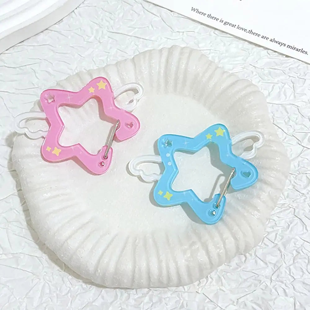 Cute Cartoon Acrylic Carabiner Keychain – Cat Piggy Snowman Cartoon Keychain PLUSH