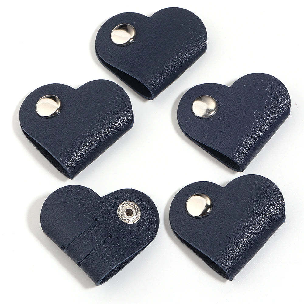 5pcs Heart PVC Cable Clips – Cord & Wire Organizer Holder Cable Organizer Clips PLUSH royal blue