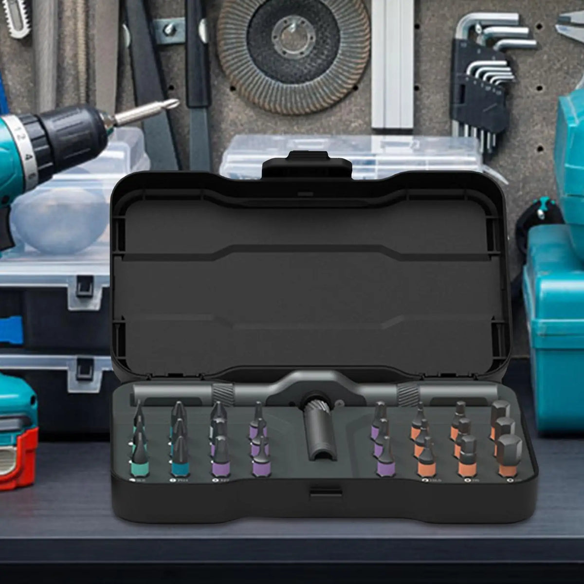24-in-1 Ratcheting Screwdriver Set – Magnetic Multi-Bit Kit Ratchet Screwdriver Set PLUSH