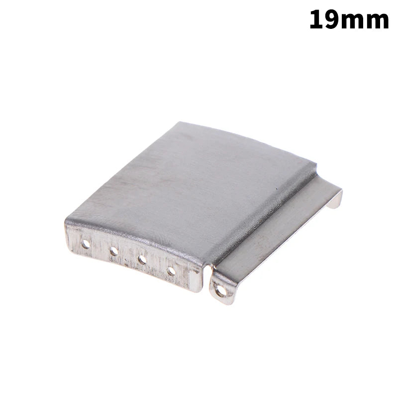 Universal Watch Band Clasp Extender 12–24mm Steel Gold Silver Watch Band Extender PLUSH 19MM Silver