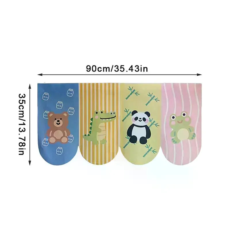 Animal Cartoon Door Curtain – Self-Adhesive, No-Drill Decor Decorative Door Curtain PLUSH