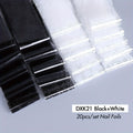 Black White Lace Floral Nail Transfer Foils 10/20pcs Nail Transfer Foils PLUSH DXK21 Black White
