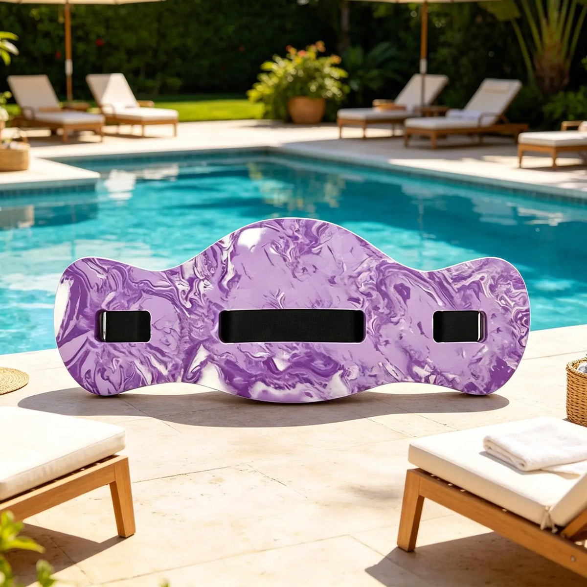 Adjustable Swimming Float Belt – Aqua Training Aid for Adults Swim Training Belt PLUSH