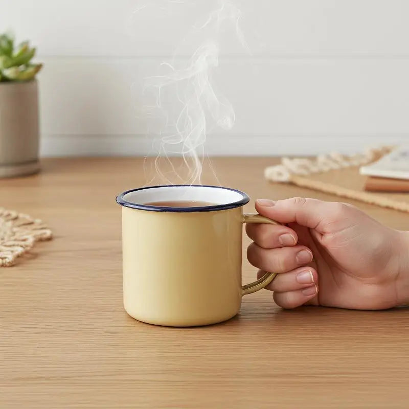 Enamel Coffee Mug Shatterproof Custom Logo – 5 Colors Enamel Coffee Mug PLUSH