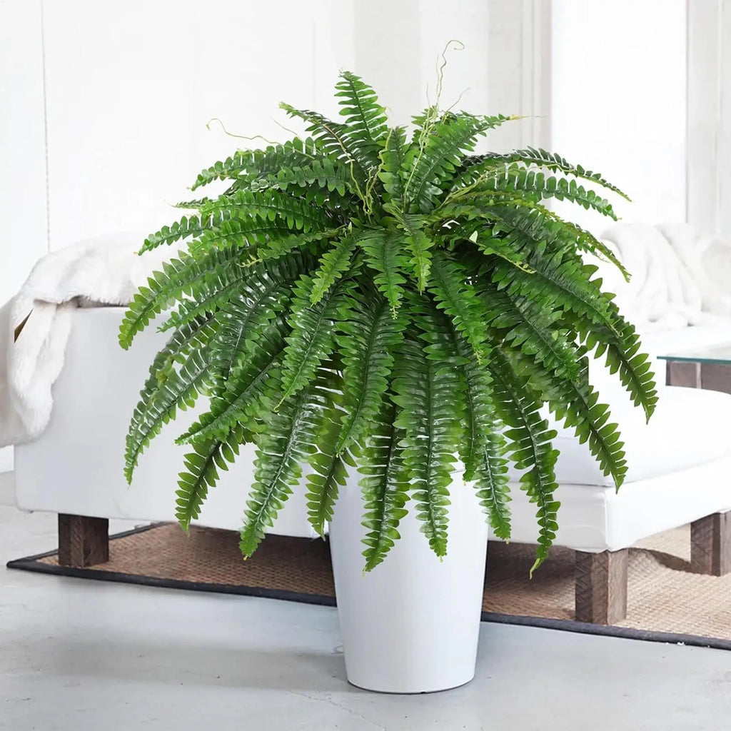 Artificial Fern UV Resistant Fake Plant – Indoor & Outdoor Artificial Plant Decor PLUSH