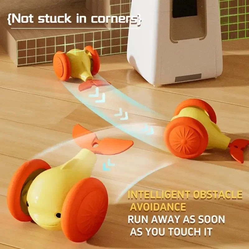 Interactive Smart Cat Toy – Auto Obstacle-Avoiding Mouse Car Interactive Cat Toy PLUSH
