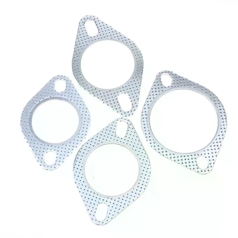 Universal Exhaust Downpipe Flange Gasket 51–76MM Two Holes Exhaust Flange Gasket PLUSH