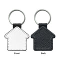 PU Leather Sublimation Blank Keychain – Pebbled Rectangle DIY Sublimation Blank Keychain PLUSH Style 18