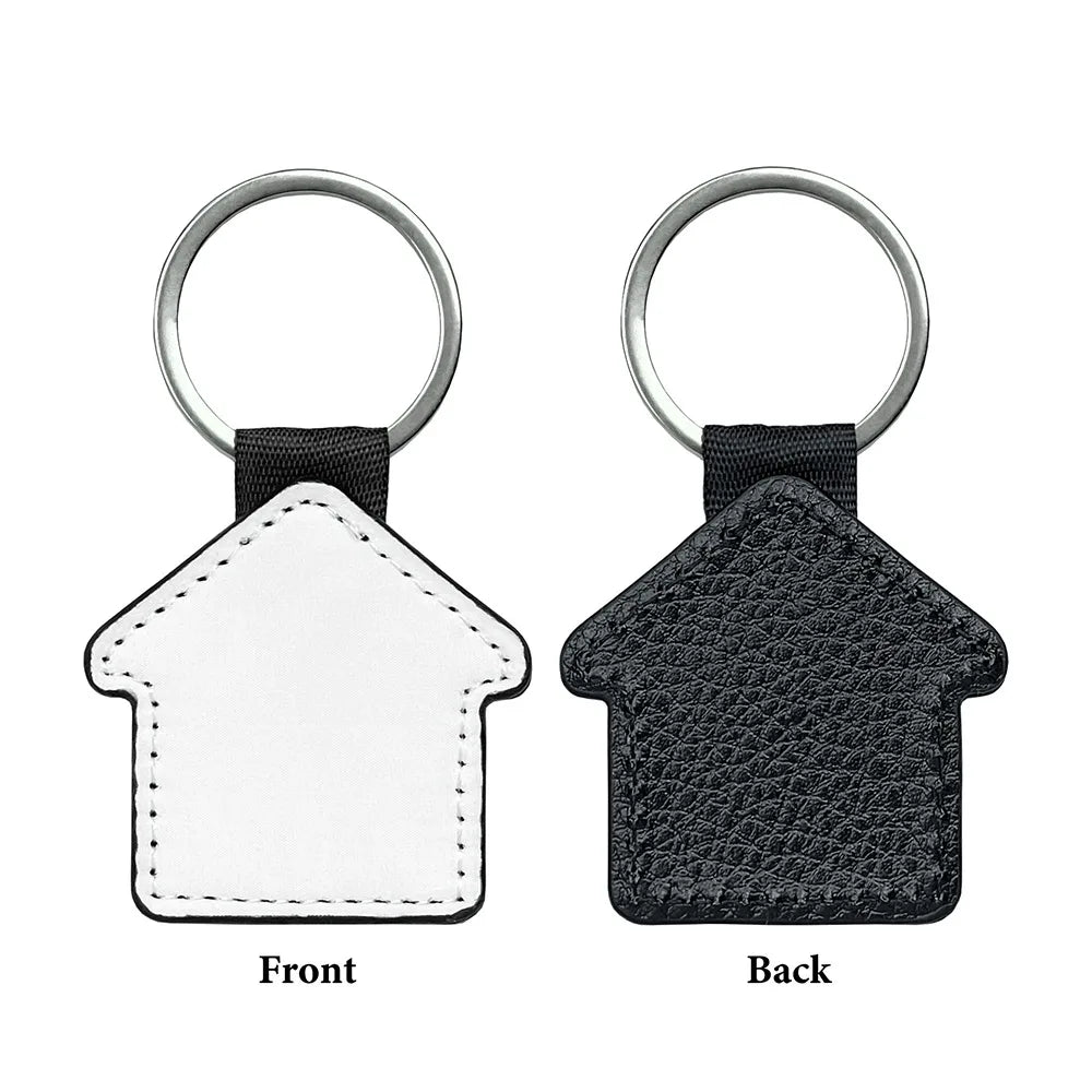 PU Leather Sublimation Blank Keychain – Pebbled Rectangle DIY Sublimation Blank Keychain PLUSH Style 18