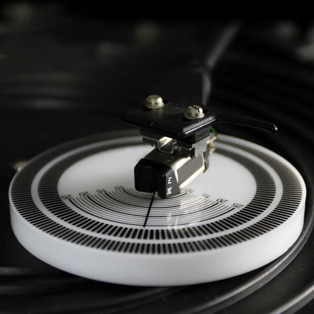 Acrylic Turntable Stroboscope Disc & Record Speed Tester Turntable Calibration Disc PLUSH