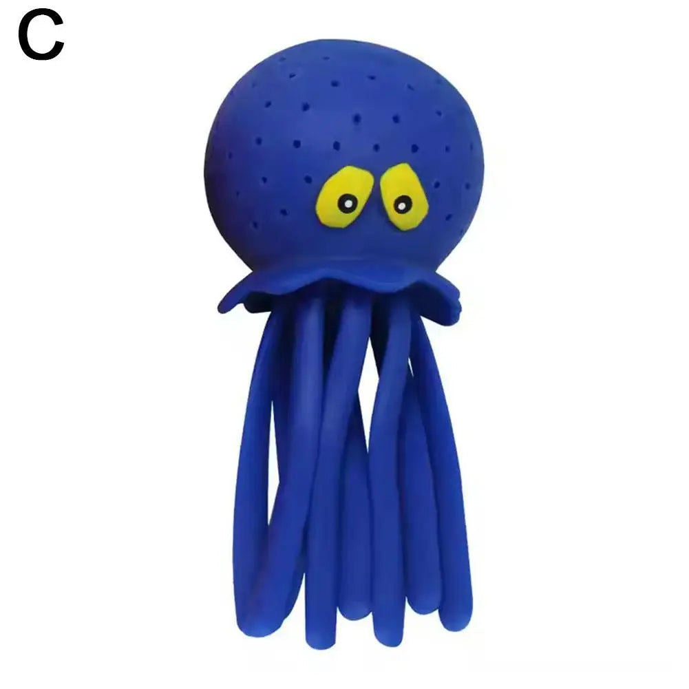 Octopus Water Squirt Bath Toy for Kids – Fun Squeeze Toy Kids Bath Toy PLUSH Blue