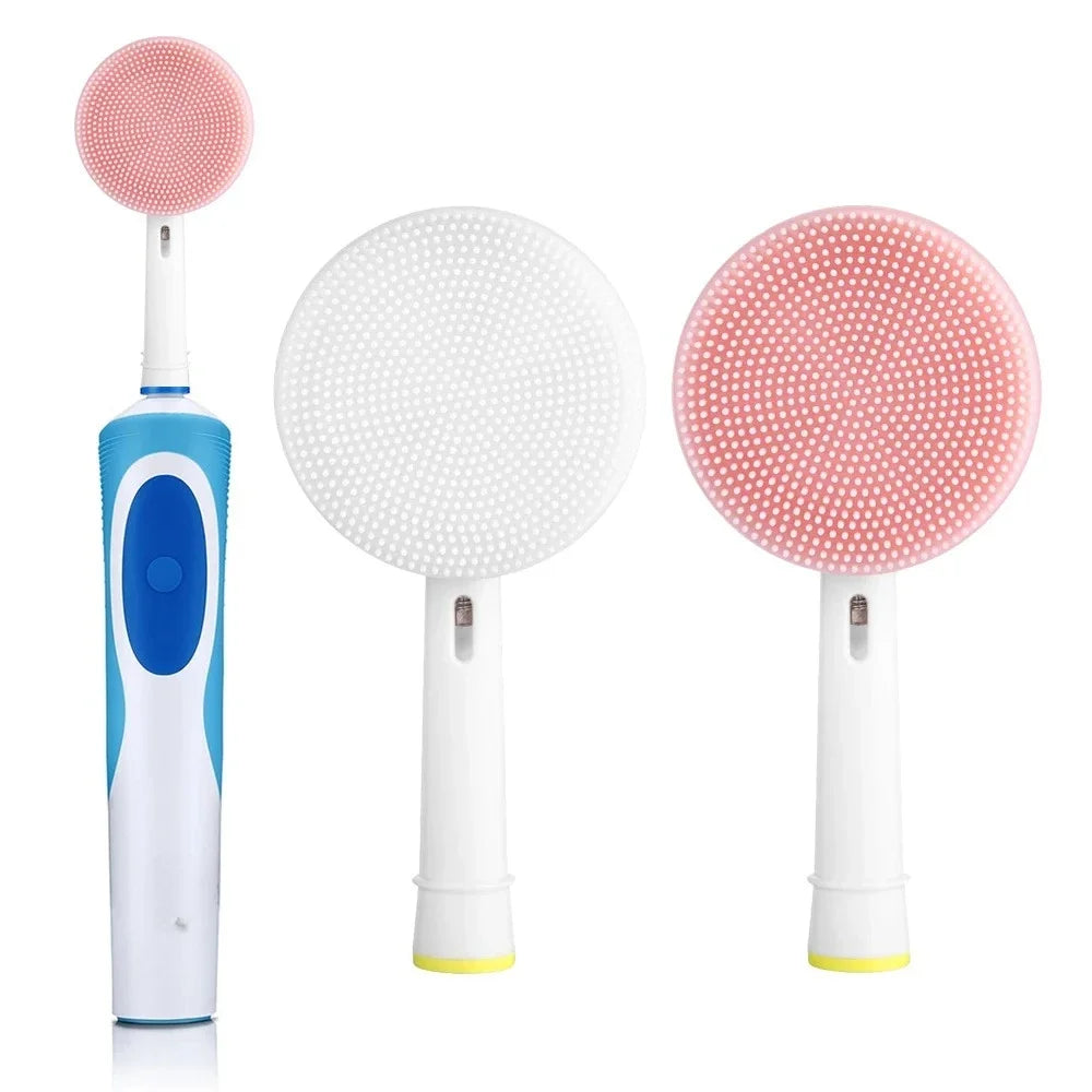 Silicone Facial Cleansing Brush Head for Oral-B Electric Toothbrush Facial Cleansing Brush PLUSH