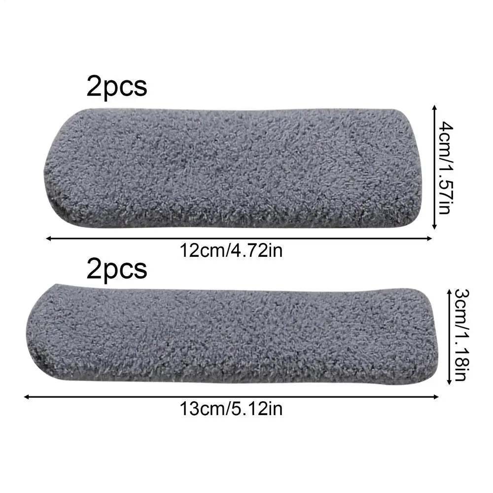 Motorcycle Handlebar Grip Covers – Warm Plush Winter Set Motorcycle Grip Covers PLUSH Light Gray