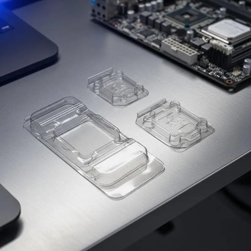 LGA1700 CPU Clamshell Tray Box Case Holder – 10 or 50 Pack CPU Storage Tray PLUSH