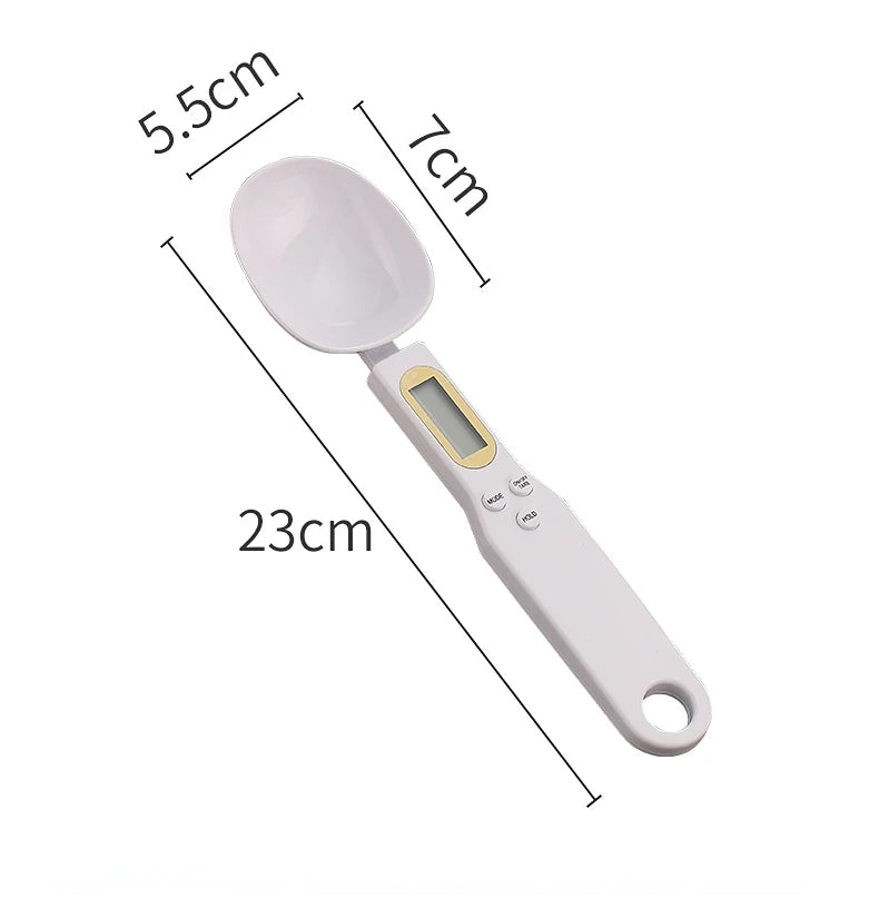 Digital Spoon Scale 0.1–500g LCD Kitchen Measuring Scale Digital Kitchen Scale PLUSH