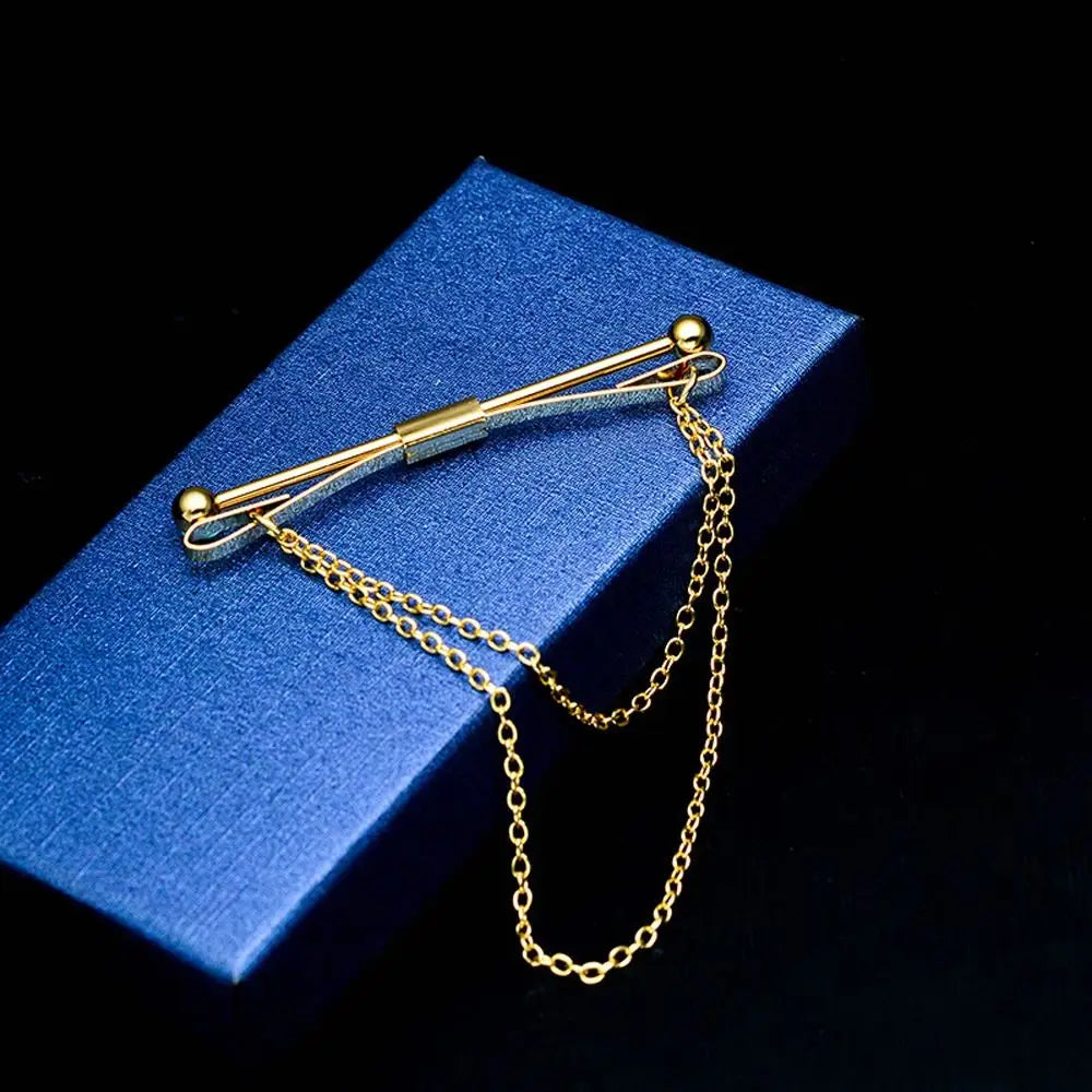 Alloy Cross Tassel Collar Clip Tie Bar for Men & Women Collar Clip PLUSH