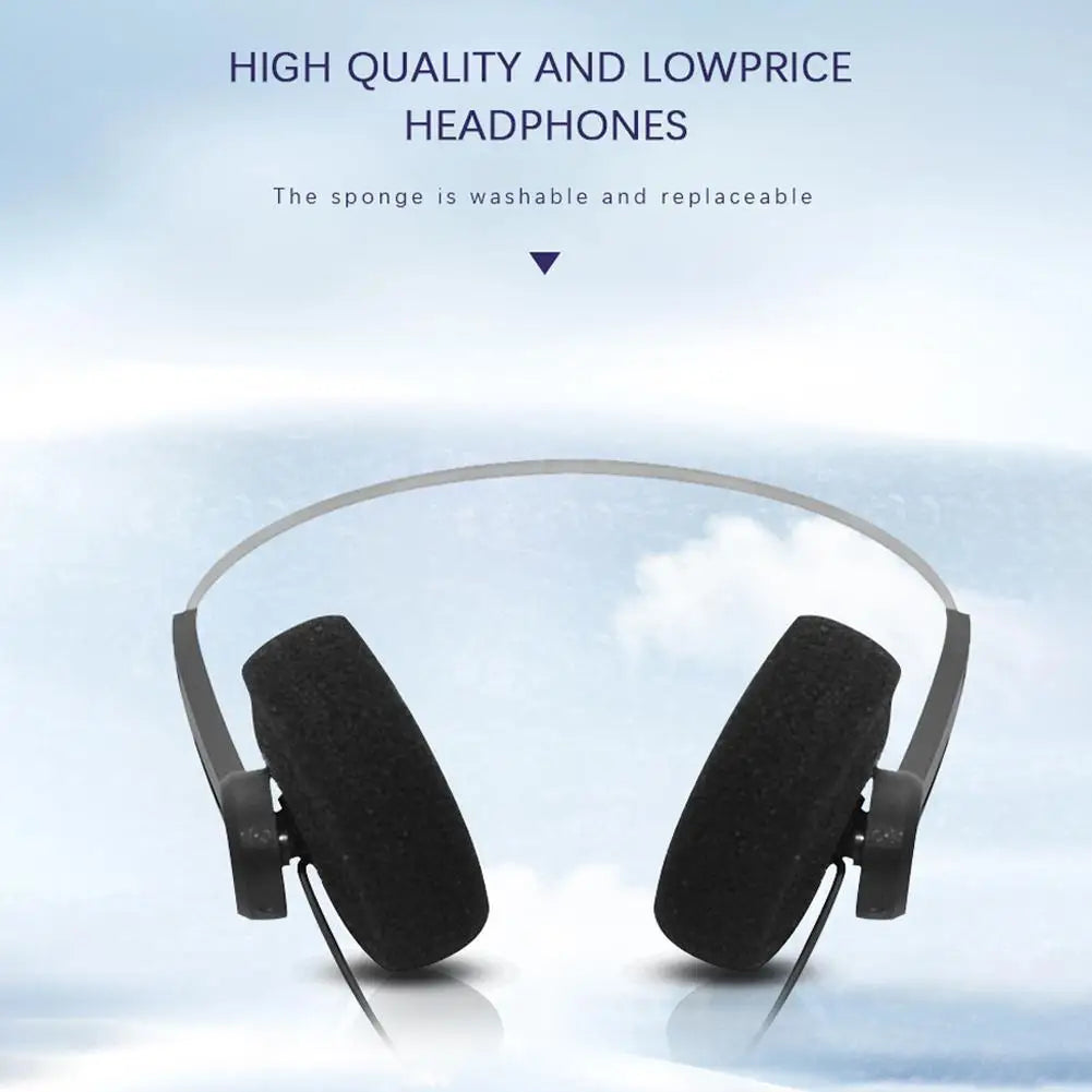 Retro Wired Over-Ear Headphones | 3.5mm Fashion Photo Prop Wired Headphones PLUSH
