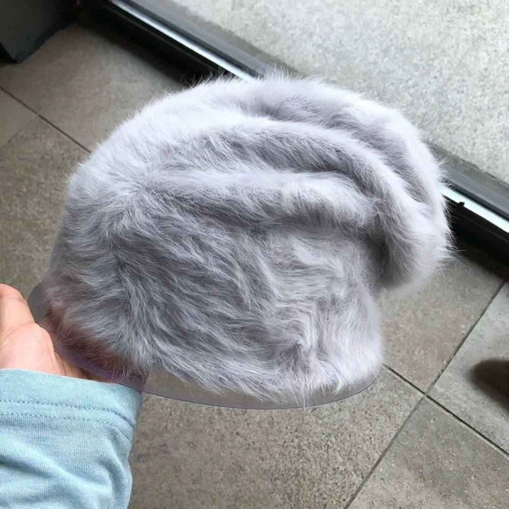 Women's Slouchy Knit Beanie Hat – Y2K Winter Thermal Skullcap Winter Knit Beanie PLUSH
