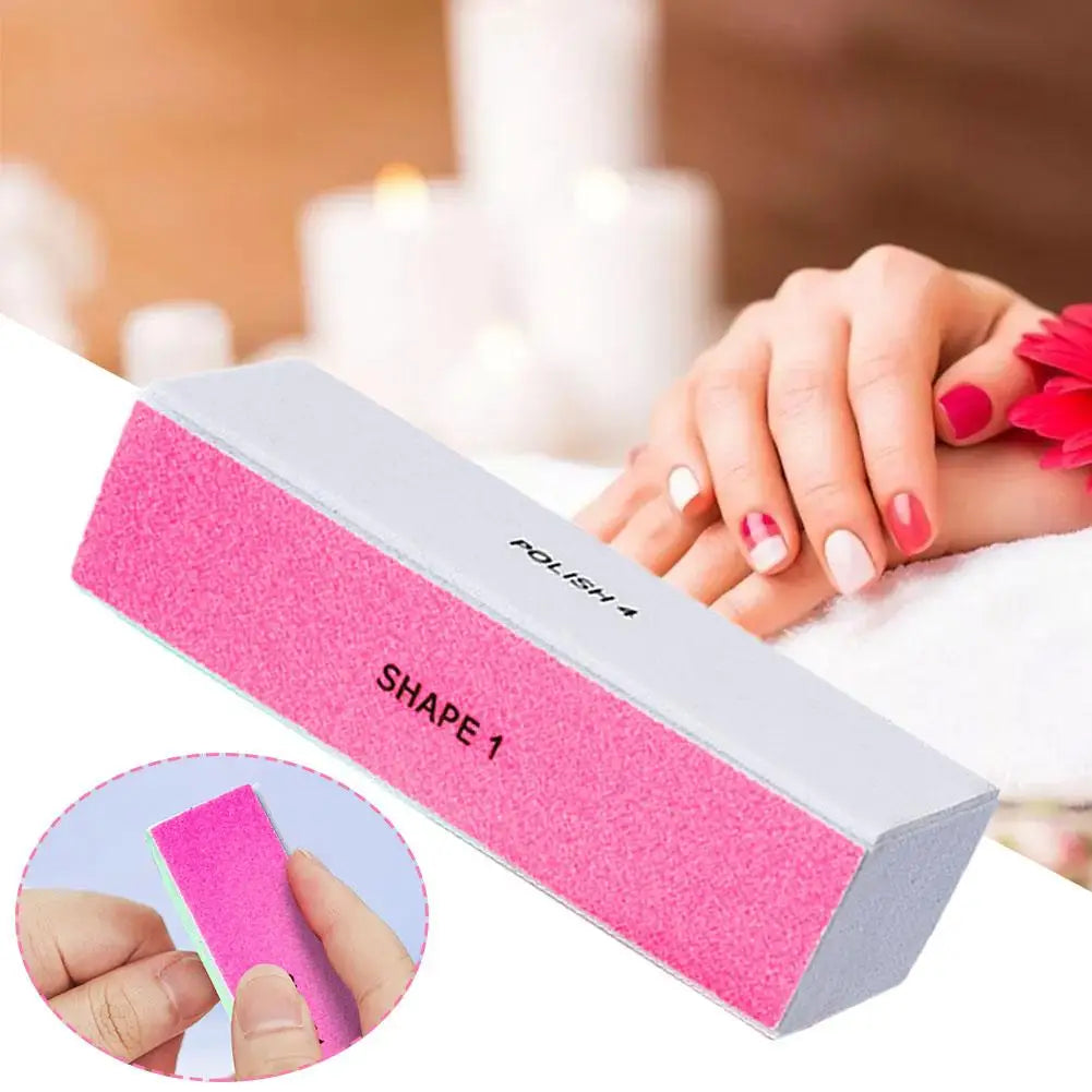 4-Way Nail Buffer Block – File, Smooth & Shine Nails | 4-in-1 Nail Buffer Block PLUSH