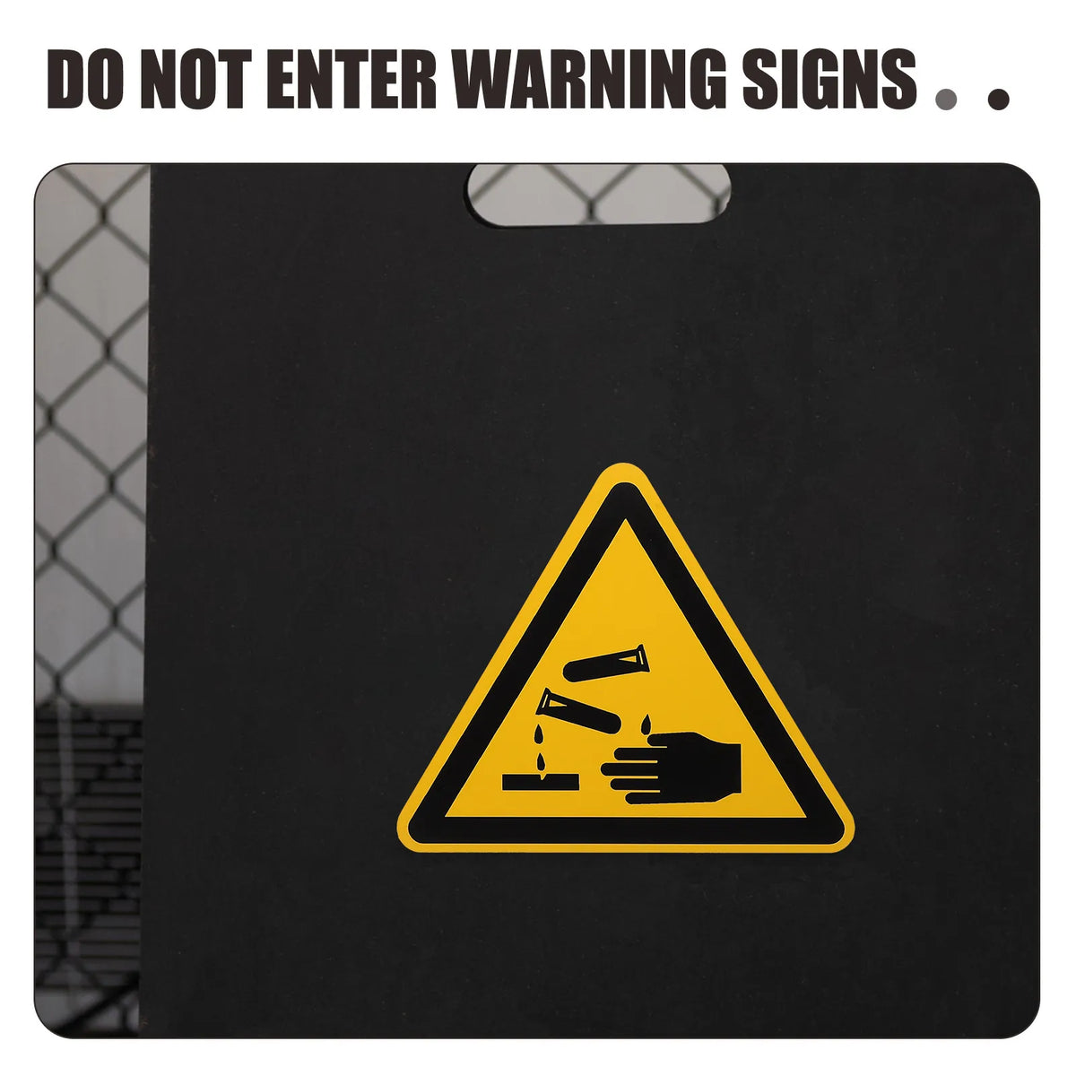 6-Pack Corrosion Warning Stickers – Heavy Duty Vinyl Safety Labels Safety Warning Labels PLUSH