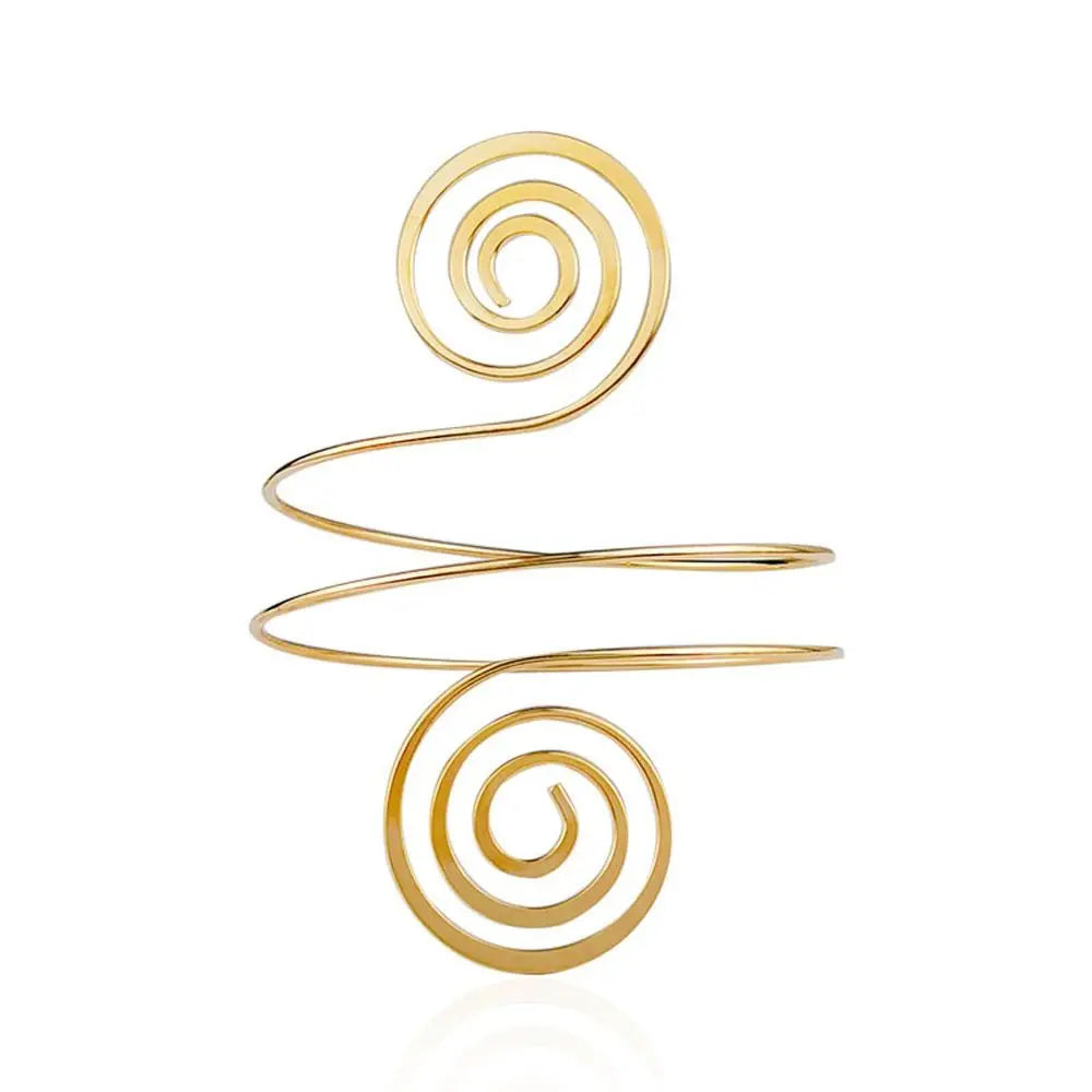 Bohemian Alloy Cuff Bangle – Hollow Leaves & Musical Note Cuff Bangle Bracelet PLUSH gold-C