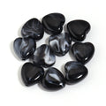 10pcs Colorful Acrylic Heart Spacer Beads 14mm – DIY Jewelry Acrylic Spacer Beads PLUSH black