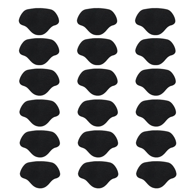 Suede Heel Repair Stickers – Self-Adhesive Shoe Patches 6/18pcs Shoe Repair Patches PLUSH Black-18PCS