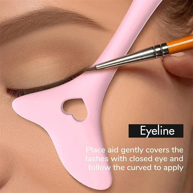 Silicone Eyeliner Stencil Wing Tip & Lip Makeup Aid Tool Eyeliner Stencil Tool PLUSH