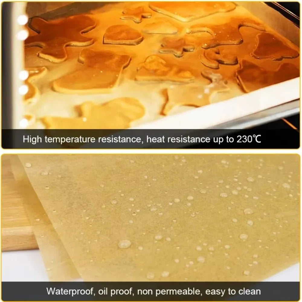 Precut Non-Stick Parchment Baking Paper for Air Fryer & Oven Parchment Baking Paper PLUSH