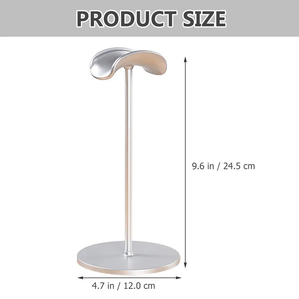 Headphone Stand Desk Organizer – Non-Slip Universal Gaming Rack Headphone Stand PLUSH Silver