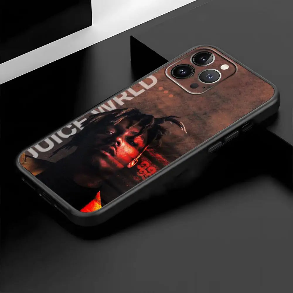 Juice WRLD 999 iPhone Case – Shockproof Silicone Cover Silicone Phone Case PLUSH -5 iPhone 15 Pro Max